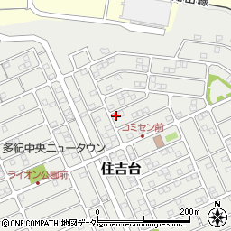 兵庫県丹波篠山市住吉台周辺の地図