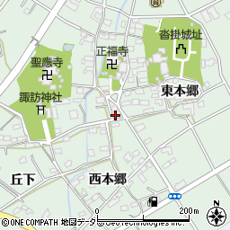 愛知県豊明市沓掛町西本郷122周辺の地図