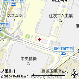 豊田電気株式会社　新生町営業所周辺の地図