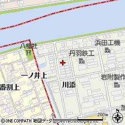 愛知県名古屋市緑区大高町川添周辺の地図