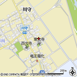 滋賀県蒲生郡竜王町川守460-1周辺の地図