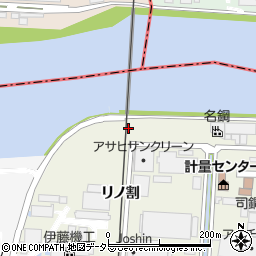 愛知県東海市南柴田町リノ割周辺の地図