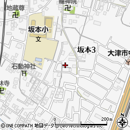 滋賀県大津市坂本3丁目周辺の地図