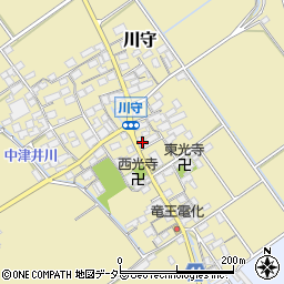 滋賀県蒲生郡竜王町川守455周辺の地図