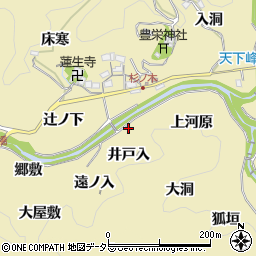 愛知県豊田市坂上町井戸入周辺の地図
