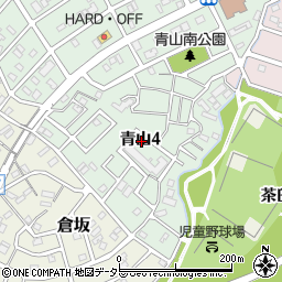 愛知県名古屋市緑区青山4丁目周辺の地図