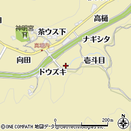 愛知県豊田市坂上町ドウズキ周辺の地図