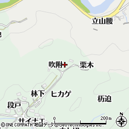 愛知県豊田市鍋田町吹附周辺の地図