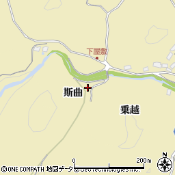 愛知県豊田市坂上町斯曲周辺の地図