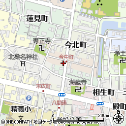 三重県桑名市今中町周辺の地図