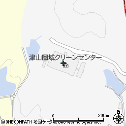 津山圏域クリーンセンター周辺の地図