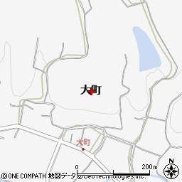 岡山県美作市大町周辺の地図