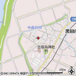 兵庫県西脇市黒田庄町小苗周辺の地図