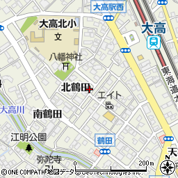 名古屋大高郵便局周辺の地図