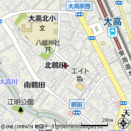 愛知県名古屋市緑区大高町北鶴田40周辺の地図