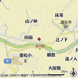 愛知県豊田市坂上町日面4周辺の地図