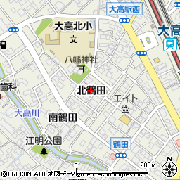 愛知県名古屋市緑区大高町北鶴田26周辺の地図