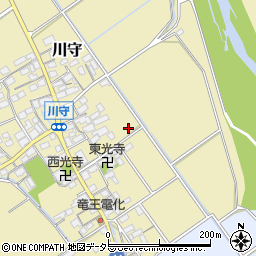 滋賀県蒲生郡竜王町川守2134-2周辺の地図