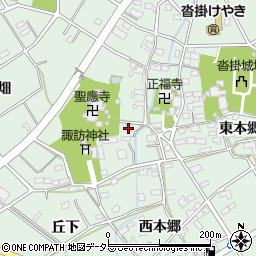 愛知県豊明市沓掛町森元周辺の地図