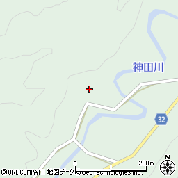 愛知県北設楽郡設楽町神田西地周辺の地図