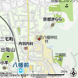 京都府京都市左京区上高野三宅町周辺の地図