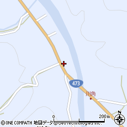 愛知県北設楽郡東栄町川角神田周辺の地図