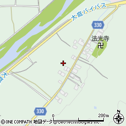 岡山県真庭市大庭周辺の地図