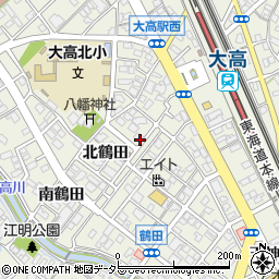 愛知県名古屋市緑区大高町北鶴田52周辺の地図