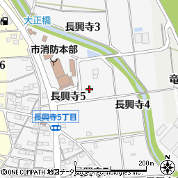 愛知県豊田市長興寺周辺の地図