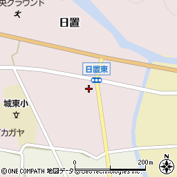 篠山日置郵便局周辺の地図