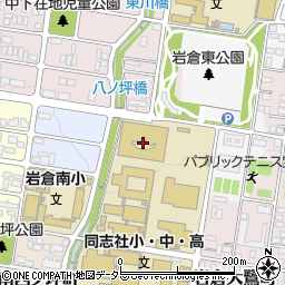 同志社小学校周辺の地図