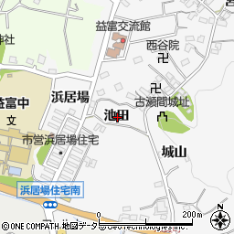 愛知県豊田市志賀町池田周辺の地図