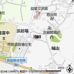 愛知県豊田市志賀町（池田）周辺の地図