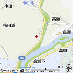 愛知県豊田市古瀬間町高瀬周辺の地図