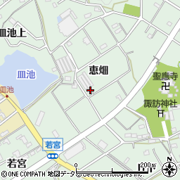 愛知県豊明市沓掛町恵畑周辺の地図