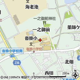 愛知県豊明市沓掛町一之御前周辺の地図