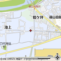 兵庫県丹波篠山市池上周辺の地図