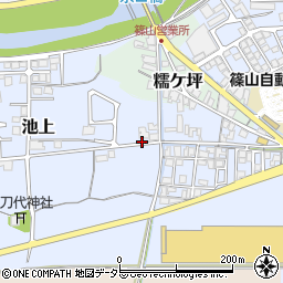 兵庫県丹波篠山市池上周辺の地図