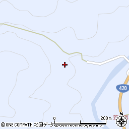 愛知県設楽町（北設楽郡）豊邦（胡桃平）周辺の地図