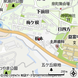 愛知県豊田市志賀町栃本周辺の地図
