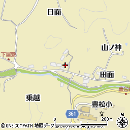 愛知県豊田市坂上町日面64周辺の地図