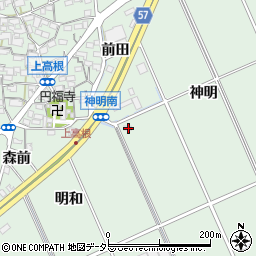 愛知県豊明市沓掛町神明34周辺の地図