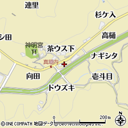 愛知県豊田市坂上町向田周辺の地図