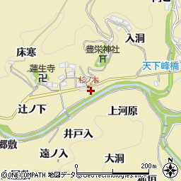 愛知県豊田市坂上町（地蔵下）周辺の地図