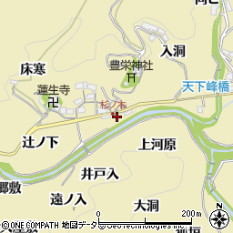 愛知県豊田市坂上町地蔵下15周辺の地図