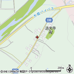 岡山県真庭市大庭353周辺の地図