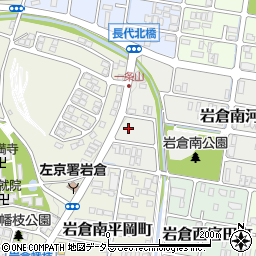 京都府京都市左京区岩倉北平岡町14周辺の地図