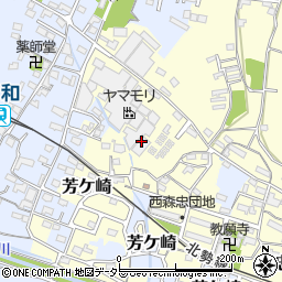 ヤマモリ株式会社　桑名工場守衛室周辺の地図