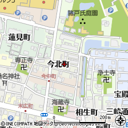 三重県桑名市今北町周辺の地図