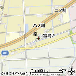 愛知県弥富市富島周辺の地図